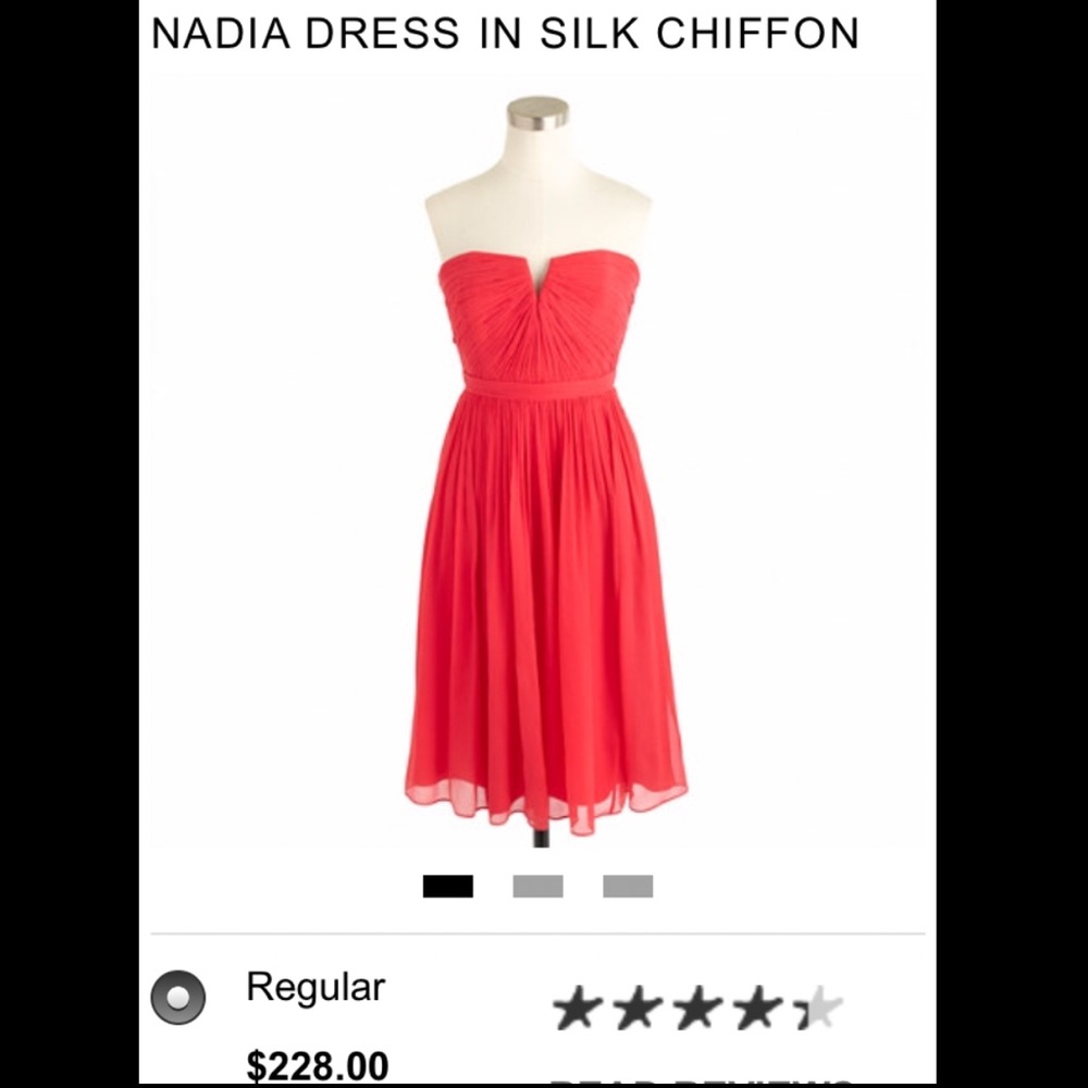 BRAND NEW J.CREW NADIA DRESS IN SILK CHIFFON